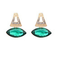 DZL Frauen übertreiben Edelstein Ohrringe