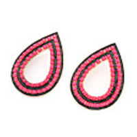 DZL Frauen Charming Wasser-Tropfen-Perlen-Ohrstecker