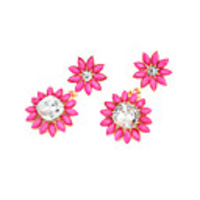 DZL Frauen eleganter Blumenmuster Lässige Ohrstecker