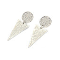 DZL Frauen eleganter Dreieck-Muster-Ohrringe