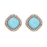 DZL Frauen eleganter Harz Legierung Ohrstecker