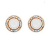 DZL Frauen eleganter Kreis Ohrstecker