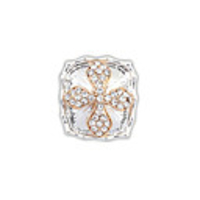 DZL Frauen Punksquare Diamant-Ohrstecker