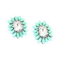 DZL Frauen Simpleflower Muster Lässige Ohrstecker