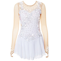 Eiskunstlaufkleid Damen Mädchen Eislaufen Kleider Hellgelb Yan-pink Violett Blume Gitter Elasthan Spitze Hochelastisch Ausbildung Wettbewerb Eiskunstlaufkleidung Atmungsaktiv Blume Dummes Licht Lightinthebox