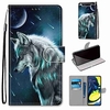 fall für samsung galaxy s22 s21 plus ultra a72 a52 a42 a32 s10 e brieftasche kartenhalter mit ständer nachdenklicher wolf pu leder tpu für a10s / a20s / a50 a70 a90 (2019) / note 10 plus / j6 plus Lightinthebox