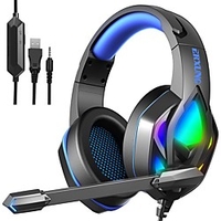 H100 Gaming-Headset USB 3, 5 mm Audio-Buchse PS4 PS5 XBOX Ergonomisches Design Stereo Mit Mikrofon für Apple Samsung Huawei Xiaomi MI Für den täglichen Einsatz PC Computer Lightinthebox