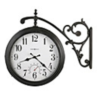 H22 "Double Dial Metal Wall clocl