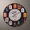 H23 "Country Style Metall Quadratisch Wanduhr