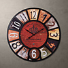 H23 "Country Style Metall-Wanduhr