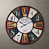 H24 "Country Style Metall Quadratisch Wanduhr
