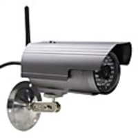 H.264 P2P 1.0MP HD 720P Surveillance Wireless-IP-Kamera,  Wi-Fi,  TF,  IR-Cut , 48-LED,  RJ45,  ONVIF-Gray