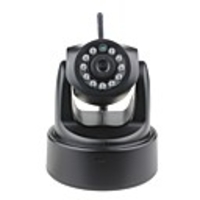 H.264 P2P 1.0MP HD 720P Surveillance Wireless IP-Kamera,  WLAN,  SD-,  IR-Cut , 11-LED,  RJ45,  ONVIF-Black