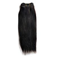 H6000AZ 12 "1Pcs Natural Black Brazilian Virgin Glattes Haar Webarten