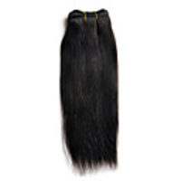 H6000AZ 16 "1Pcs Natural Black Brazilian Virgin Glattes Haar Webarten