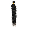 H6004AZ 12 "1Pcs Natural Black Brazilian Virgin Tiefe Welle Haar spinnt
