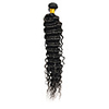 H6004AZ 16 "1Pcs Natural Black Brazilian Virgin Tiefe Welle Haar spinnt