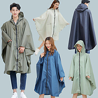 Herren Damen Regenponcho Regenmantel für Wanderer Wasserdichte Wanderjacke Sommer Draussen Wasserdicht Rasche Trocknung Leicht Atmungsaktiv Jacke Ponchos Oberteile Jagd Angeln Klettern Armeegrün Lightinthebox