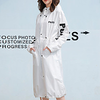 Herren Damen Regenponcho Wasserdichte Wanderjacke Skandinavische Regenmäntel Sommer Draussen Tragbar Windundurchlässig Extraleicht(UL) Rasche Trocknung Ponchos Oberteile Angeln Klettern Laufen Gelb Lightinthebox