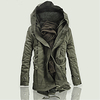 Herren Digerla Winter-gepolsterte Parka-Jacke mit Kapuze dunklem Khaki Lightinthebox