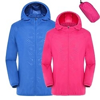 Herren UPF 50 UV-Sonnenschutz Reißverschluss Hoodie Langarm Angeln Laufen Wanderjacke Sommer Outdoor Packable Atmungsaktive Jacke SBS Reißverschluss Camping Klettern Gelb Fuchsia Pink Grün Blau Lightinthebox