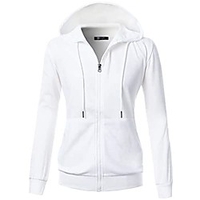 Herren Zip Up Hoodie Sweatshirt Glatt Volltonfarbe Mit Kapuze Grundlegend Kapuzenpullover Sweatshirts Langarm Blau Schwarz Grau Lightinthebox