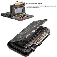 Hülle Caseme Luxus Business Leder Magnet Flip Case für iPhone SE2020 11 Pro Max 11 Pro 11 XS Max XR XS X 8 Plus 7 Plus 6 Plus 8/7/6 Brieftasche Kartensteckplatz abnehmbare Abdeckung Lightinthebox