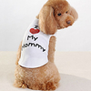 Hund T-shirt Buchstabe Nummer Hundekleidung Welpenkleidung Hunde-Outfits Weiß Kostüm für Mädchen und Jungen Hund Baumwolle XXS XS S M L Lightinthebox