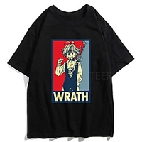 Inspiriert von Die sieben Todsünden Cosplay Anime Zeichentrick Polyester / Baumwollmischung Druck Harajuku Grafik Kawaii T-shirt Für Damen / Herren Lightinthebox