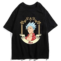 Inspiriert von Die sieben Todsünden Cosplay Anime Zeichentrick Polyester / Baumwollmischung Druck Harajuku Grafik Kawaii T-shirt Für Damen / Herren Lightinthebox