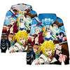 Inspiriert von Die sieben Todsünden Cosplay Cosplay Kostüm Kapuzenshirt 100% Polyester Grafik Print Harajuku Grafik Kapuzenshirt Für Damen / Herren Lightinthebox