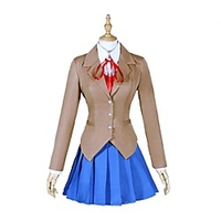 Inspiriert von Doki Diki Literaturclub Monika / Natsuki Video Spiel Cosplay Kostüme Cosplay Tops / Bottoms Modisch / Lolita Langarm Mantel Weste Bluse Kostüme Lightinthebox