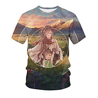 Inspiriert von Dororo Cosplay Anime Zeichentrick 100% Polyester 3D Harajuku Grafik Kawaii T-shirt Für Damen / Herren Lightinthebox