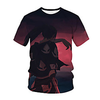 Inspiriert von Dororo Cosplay Anime Zeichentrick 100% Polyester 3D Harajuku Grafik Kawaii T-shirt Für Damen / Herren Lightinthebox