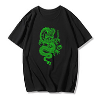 Inspiriert von Drache Cosplay Cosplay Kostüm T-Shirt-Ärmel Polyester / Baumwollmischung Druck Harajuku Grafik Kawaii T-shirt Für Damen / Herren Lightinthebox