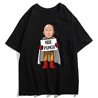 Inspiriert von EIN SCHLAG MANN Cosplay Anime Zeichentrick Polyester / Baumwollmischung Druck Harajuku Grafik Kawaii T-shirt Für Damen / Herren Lightinthebox