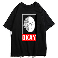 Inspiriert von EIN SCHLAG MANN Cosplay Anime Zeichentrick Polyester / Baumwollmischung Druck Harajuku Grafik Kawaii T-shirt Für Damen / Herren Lightinthebox