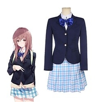 Inspiriert von Eine stille Stimme Shouko Nishimiya Anime Cosplay Kostüme Japanisch Cosplay-Anzüge Mantel Bluse Rock Für Damen / Schleife Lightinthebox