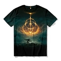 Inspiriert von Eldenring Hero T-Shirt-Ärmel Zeichentrick 100% Polyester Anime Harajuku Grafik Kawaii T-shirt Für Herren / Damen / Paar Lightinthebox