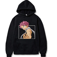 Inspiriert von Fairy Tail Natsu Dragneel Cosplay Kostüme Kapuzenshirt Polyester / Baumwolle Grafik-Drucke Print Kapuzenshirt Für Herren / Damen Lightinthebox