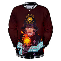 Inspiriert von Feuerkraft Arthur Boyle Anime Zeichentrick Polyester Anime 3D Harajuku Grafik Mantel Für Herren / Damen / Paar Lightinthebox