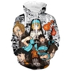 Inspiriert von Feuerkraft Cosplay Kapuzenshirt Anime 100% Polyester Anime 3D Harajuku Grafik Kapuzenshirt Für Herren / Damen / Paar Lightinthebox