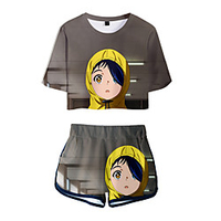 Inspiriert von frage mich Ei Priorität Cosplay Cosplay Kostüm Austattungen Terylen 3D 2 Teile Print Unterhose Für Damen / Herren Lightinthebox