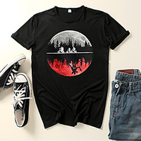 Inspiriert von Fremde Dinge Cosplay Cosplay Kostüm T-Shirt-Ärmel Polyester / Baumwollmischung Grafik-Drucke Print Harajuku Grafik T-shirt Für Damen / Herren Lightinthebox