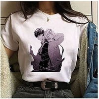 Inspiriert von gegeben Cosplay Anime Zeichentrick Polyester / Baumwollmischung Bedruckt Harajuku Grafik Kawaii T-shirt Für Herren / Damen Lightinthebox