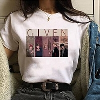 Inspiriert von gegeben Cosplay Anime Zeichentrick Polyester / Baumwollmischung Bedruckt Harajuku Grafik Kawaii T-Shirt Für Herren / Damen Lightinthebox