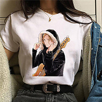 Inspiriert von gegeben Cosplay Anime Zeichentrick Polyester / Baumwollmischung Druck Harajuku Grafik Kawaii T-shirt Für Damen / Herren Lightinthebox