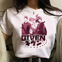 Inspiriert von gegeben Cosplay Anime Zeichentrick Polyester / Baumwollmischung Druck Harajuku Grafik Kawaii T-shirt Für Damen / Herren Lightinthebox