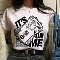 Inspiriert von Genshin-Einschlag Cosplay Anime Zeichentrick Polyester / Baumwollmischung Druck Harajuku Grafik Kawaii T-shirt Für Damen / Herren Lightinthebox