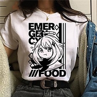 Inspiriert von Genshin-Einschlag Cosplay Anime Zeichentrick Polyester / Baumwollmischung Druck Harajuku Grafik Kawaii T-shirt Für Damen / Herren Lightinthebox